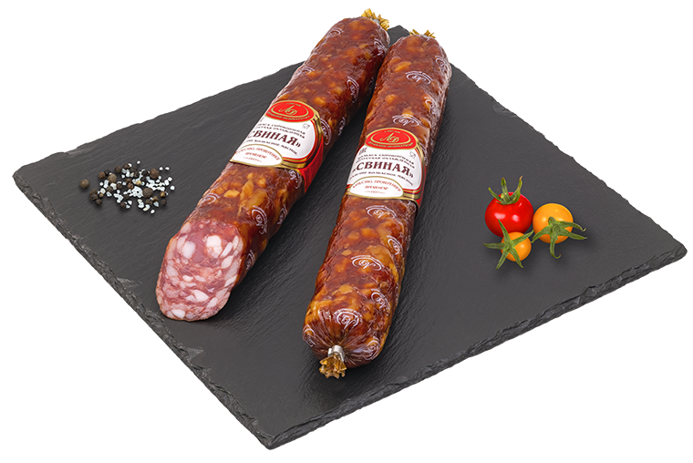 Колбаса сырокопченая полусухая Свиная